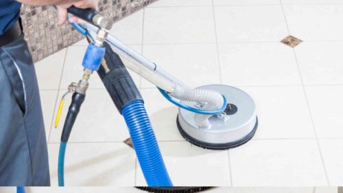 commercial grout close up cleaning service
